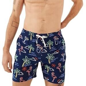 Chubbies Men’s Neon Lights Stretch 5.5” Swim Trunks size 2x